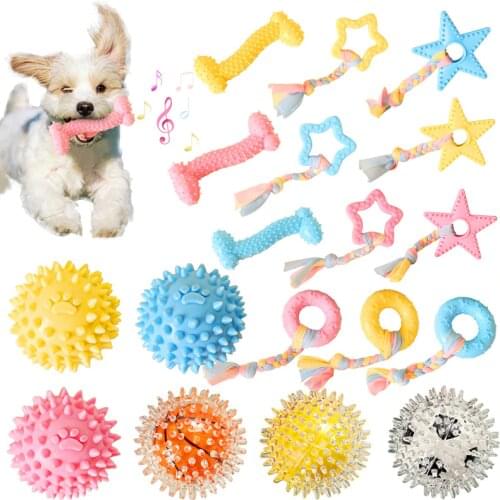 Pet Dog Toys Pet Molar Tooth Cleaner Brushing Stick trainging Dog Chew Toy Dogs Toothbrush Puppy Dental Care Squeaky Dog Toys 35
