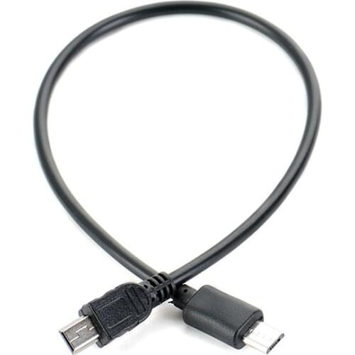 USB Mini 5p to Micro data cable Android phone copy line OTG line male to male Suitable for Canon SLR cameras