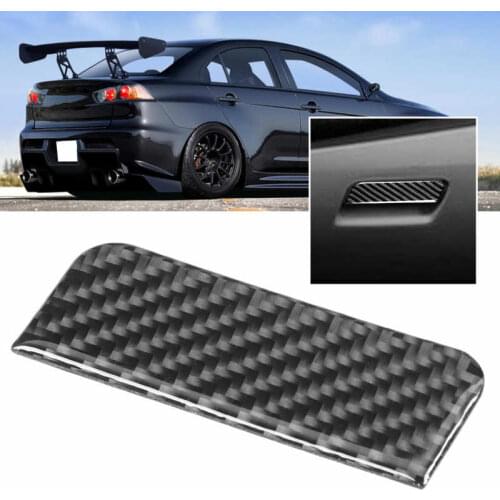 Copilot Storage Box Handle Trim Cover Fit for Mitsubishi Lancer 2008 2009 2010 2011 2012 2013 2014 2015 2016 Carbon Fiber