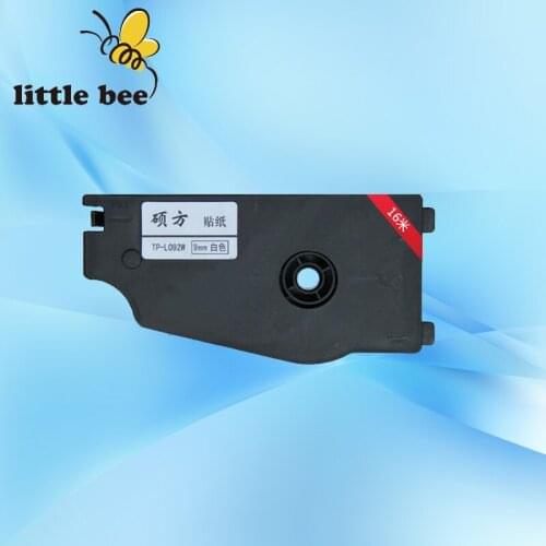 Label cassette tape(White 9mm)TP-L09EW for SUPVAN tube printer TP80E cable ID printer,electronic lettering machine,wire marker