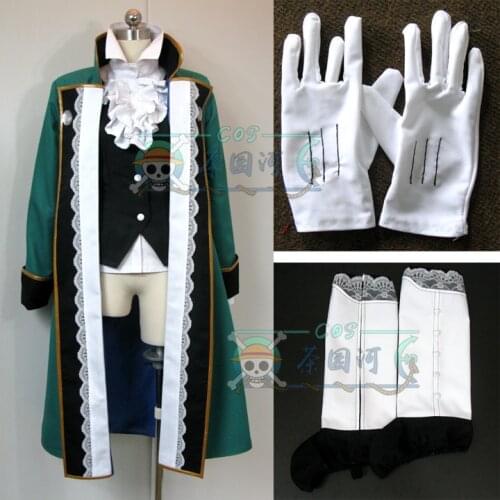 Anime Pandora Hearts Jack Vessalius Cosplay Costumes Green Uniform Suit Full Set Adult Unisex Role Playing Clothing Custom Make