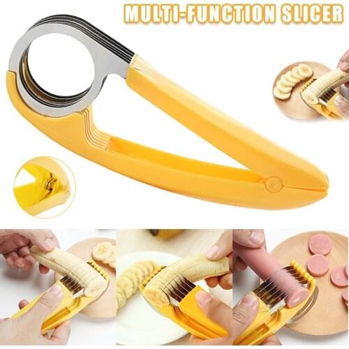 Multi-function Cutter Stainless Steel Banana Slicer Fruit Sausage Cutter NW