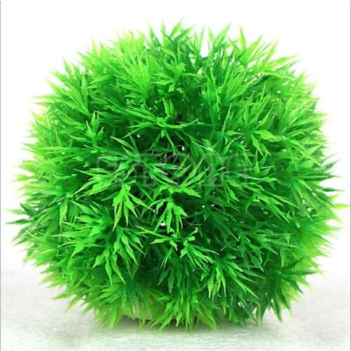 Simulation Aquarium Plant Decoration Plastic Grass Ball Fish Tank Background Decor Water Weeds Ornament Aquarium Fishes Plants