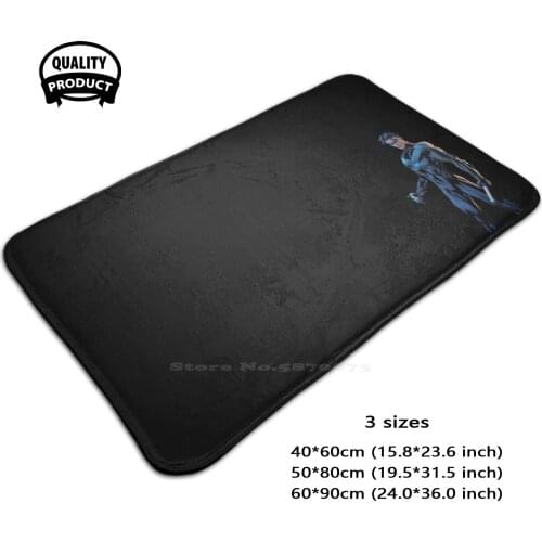 Nightwing Soft House Family Anti-Slip Mat Rug Carpet Dick Grayson Nightwing Comics Superhero Hero Robin Boy Wonder