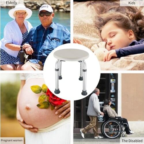 Non Slip Shower Chair Bench Bath Chair Elderly Height Adjustable Elderly Bath Tub Stool Seat Safe Bathroom Chairs Stools