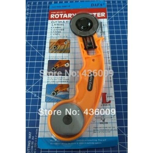 Domestic Sewing Parts DAFA Brand 45mm Handle Rotary Cutter With Blades For Fabric Leather Paper And Vinyl