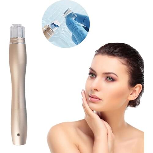 Rechargeable Water-soluble Electric Micro-needle Derma Roller 6 in 1 Ice Roller Titanium Microneedle Advanced Beauty Skin Care