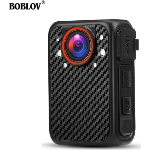 BOBLOV X1 Mini Police Camera 1080P Wearable Body Cameras IR Night Vision Camera Max 128GB Memory Body Audio Recording Mini cam