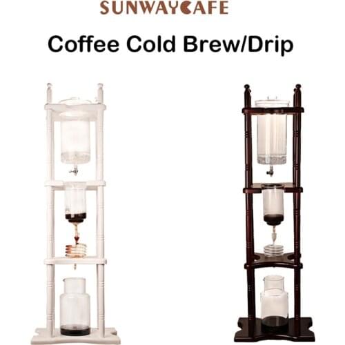 Hot Sell 25cups ice drip Japanese Style syphon coffee maker Cold Brew/Drip Coffee Maker 3000ml Heat Resistant Glass For Barista
