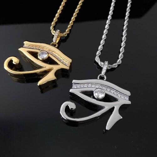 Iced Out The Eye of Horus Necklaces Pendants