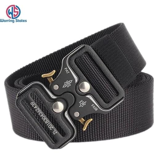 Military Tactical Belt Nylon Belts Men SWAT Training Belt Metal Automatic Buckle Style Quality Hunting Accessories
