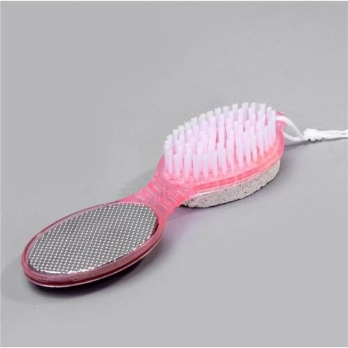 1PCS Two Sides Clean Dust Dead Skin 4in1 Foot Pumice Grind Feet Stone Scrubber Care Callus Brush Pedicure Exfoliate Remover