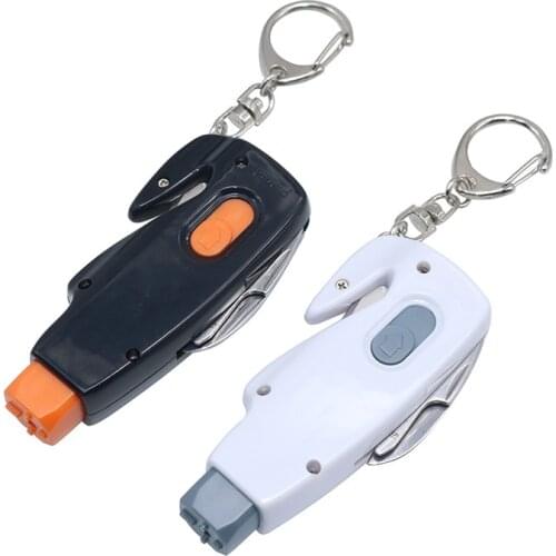 1 pcs Emergency Escape Hammer Mini Pocket Safety Car Window Glass Crusher Keychain Rescue Tool and Key Chain Belt Cutting