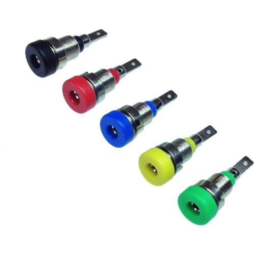 10pcs Copper Binding Post 2mm popular Banana Socket Panel Socket Low Profile BS2103 Banana Plug