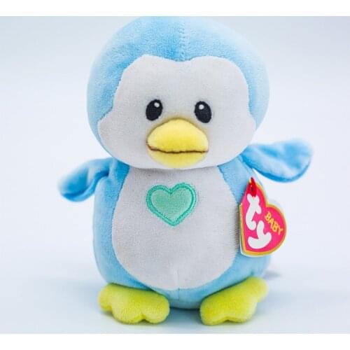 15CM Ty Beanie Baby Series Super Soft Blue Penguin Stuffed Plush Animals Doll Big Eye Soft Toys Girl Christmas Birthday Gift
