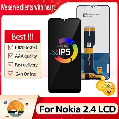 6.5" For Nokia 2.4 Original LCD Display Touch Screen Digitizer Assembly Replacement For Nokia 2.4 N2.4 2020 TA-1277 TA-1275 LCD