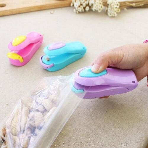 1 Piece Portable Household Mini Heat Sealing Machine Ceramic Impulse Sealer Seal Packing Capper Plastic Bag Food Sealer