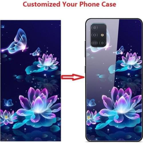 Customized Tempered Glass Case For Realme GT C17 X2 XT C3 X50 Realme C11 C15 V5 Realme 7 8 Pro Case Soft Bumper Phone Case Cover