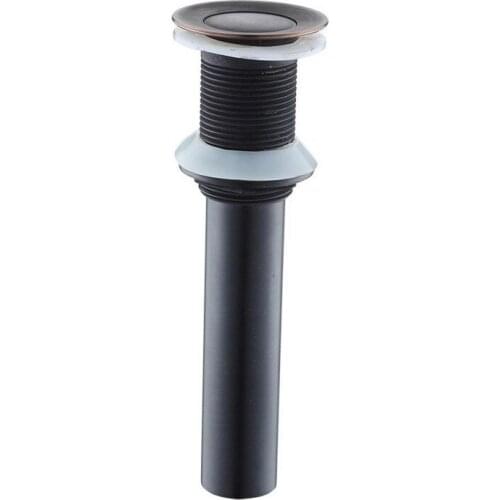 Black Oil Rubbed Brass Small Round Cap Pop Up Bathroom Sink Basin Waste / Drain Without Overflow Bathroom Accessory msd017