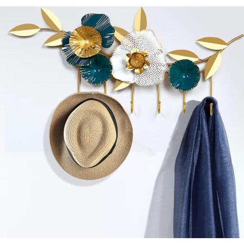 Decorative hooks for hanging Fashion Key holder wall modern home deco creative Metal Door hanger Over the door hooks organizer