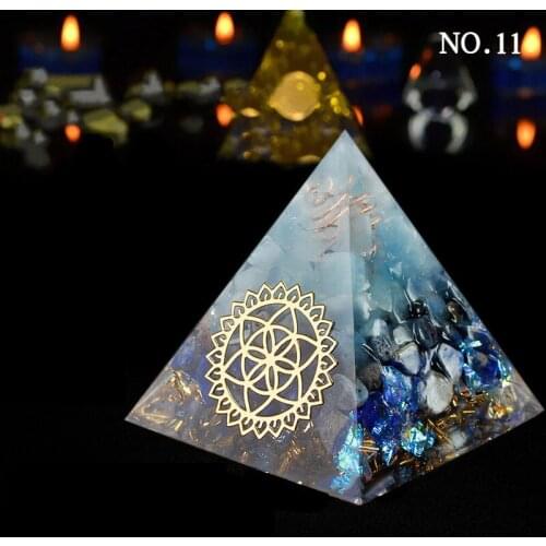 Pyramid Mold Healing Crystal Energy Orgone Decorative Ornaments Pyramide EMF Protection Meditation Tool