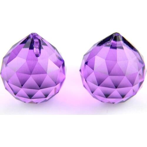 Crystal Ball Prism 15mm-40mm Faceted Glass Ball Feng Shui Mix Color Crystal Prisms Glass Crystal Pendants For Chandeliers