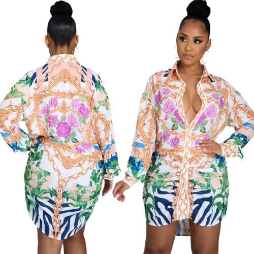 HYSECMAO Fashionable Shirt Dresses