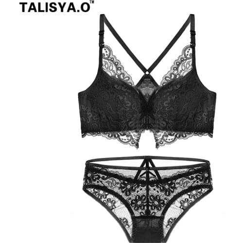 TALISYA.O Sexy Bras For Women Wire Free Womens Underwear Push Up Front Closure Lingerie Lace Bralette Dropshipping New Hot 2021