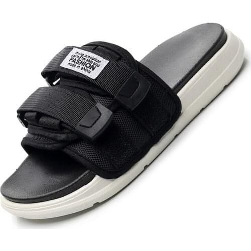 Summer Autumn Men Slippers White Black Slipper Mens Casual Shoes Male Outdoor Terlik Fashion Mens Shoes Pantuflas De Hombre