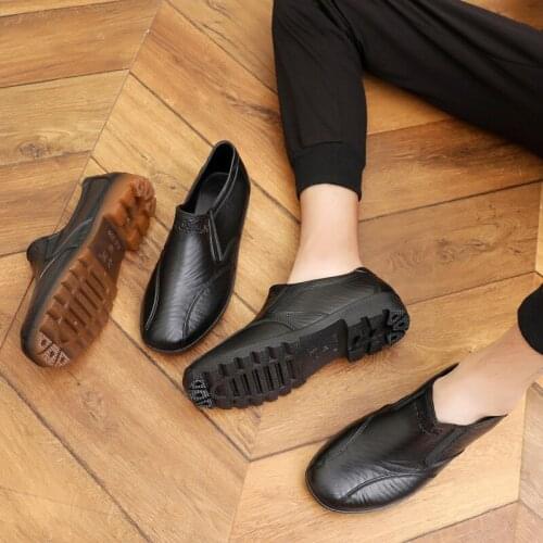 Mazefeng Plus Size Men Winter Boots Split Leather Boots Men Snow Boots Super Comfort Winter Shoes Men Ankle Boots Fur Men Shoes