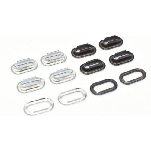 Copper Oval Metal Eyelet with Washer Eyelet Grommets 10mm Grommet Purse Accessories for Sewing Shoes Bag Making Hardware Leather