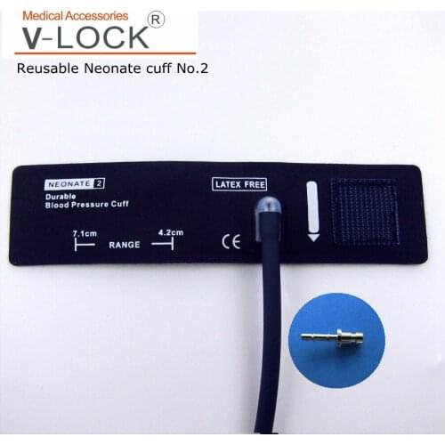 Reusable navy col neonate nibp cuff no.2 with connector LC-47