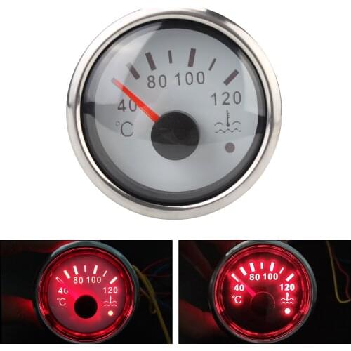 Moto Meter Auto Accessories Water Temp Gauge Car Truck Boat Smart alert Temperature Sensor Vehicle Indicator Waterproof 40-120
