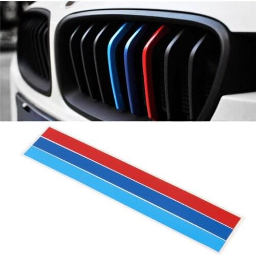 New 3 Color Front Grille Grill Vinyl Strip Sticker Decal For Car M3 M5 E46 E60 E90