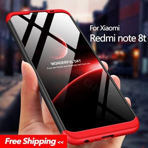 GKK for Xiaomi Redmi Note 8T 5 7 8 Pro Case Full Protection Anti-knock 3 in 1 Hard Cover Case For Xiaomi Redmi Note 8 8t Pro
