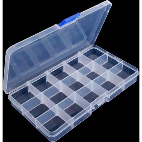 Fishing Lures Hook Bait Plastic Storage Box Adjustable Case Tackle Accessory Fishing Tool Kit