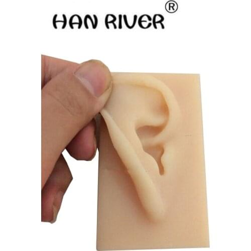 Ear model life size silicone ear practice model of ear and left type