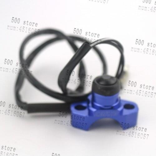 BLUE BILLET CNC UNIVERSAL ENGINE STOP START KILL SWITCH BUTTON ATV QUART STREET BIKE OFF ROAD MOTORCYCLE MONKEY BIKE
