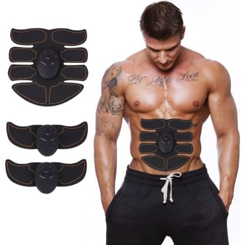 Unisex EMS Wireless Muscle Stimulator Trainer Smart Fitness Abdominal Training Electric Weight Loss Stickers Body Slimming Belt