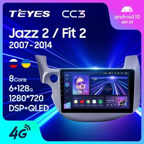 TEYES CC3 For Honda Jazz 2 GG 2008 - 2014 Fit 2 GE 2007 - 2014 Car Radio Multimedia Player navigation stereo No 2din 2 din DVD