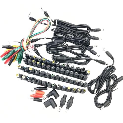 80 PCS/Set Universal Laptop DC Power Supply Adapter Connector Plug AC DC conversion head Jack Charger Connectors Laptop Power Ad