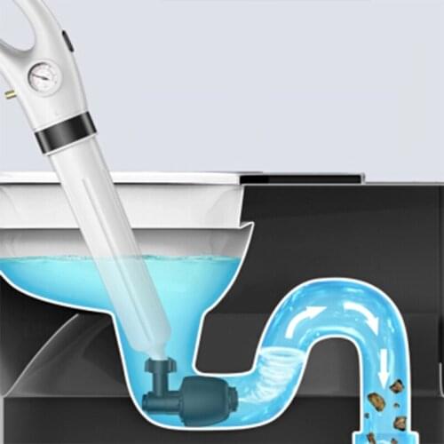 High Pressure Air Drain One Second Pass Toilet Plunger Sewer Pipe Blockades Cleaning Clog Remover Cleaner Kit Toilet Kitchen