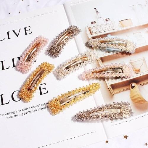 FASACC Sweet Crystal Hairpins For Girls Hair BB Clips Female DIY Barrettes Woman Headwear Womens Fashion 2019 Hair Accessories