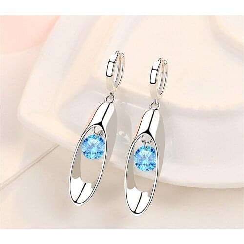 Rhinestone earrings women fashion jewelry accessories female earing stainless steel jewelry