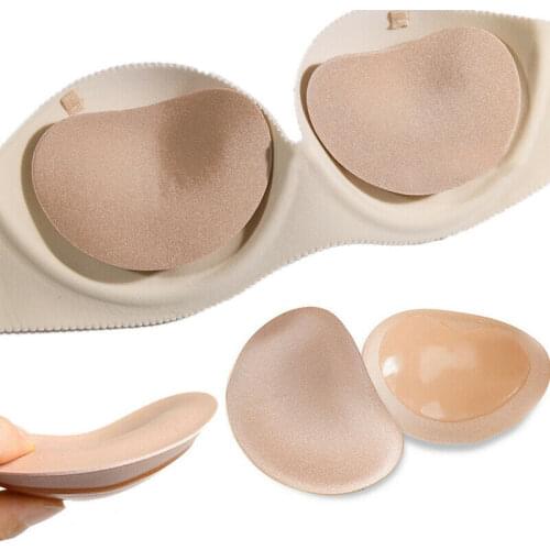 1pair Silicone Inserts In Bra Padded For Swimsuit Breast Push Up Fill Brassiere Breast Patch Pads Women Intimates Accessories