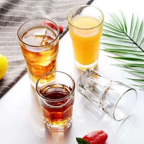 Plastic Beer Cups Transparent Beverage Tumblers Break-Resistant Drinking Reusable Restaurant Tumbler Juice Tea Bar Party 1Pc
