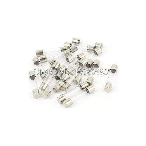 20pcs 6 x 30mm Quick Blow Low Breaking Capacity Glass Tube Fuse 1.5A 250V