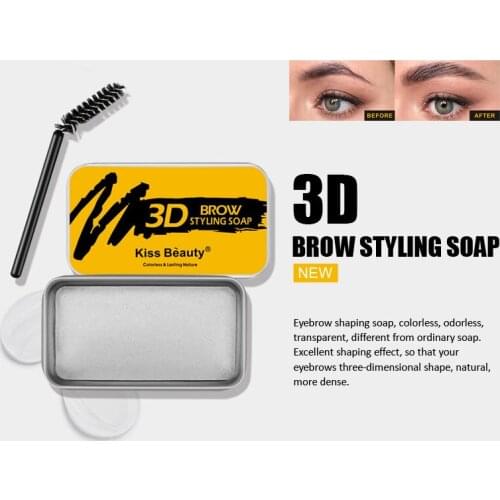 3D Styling Wild Eyebrow Soap Brows Shaping Gel Cream Fine Smooth Textures Create Natural Long lasting Waterproof Hot Eyebrows