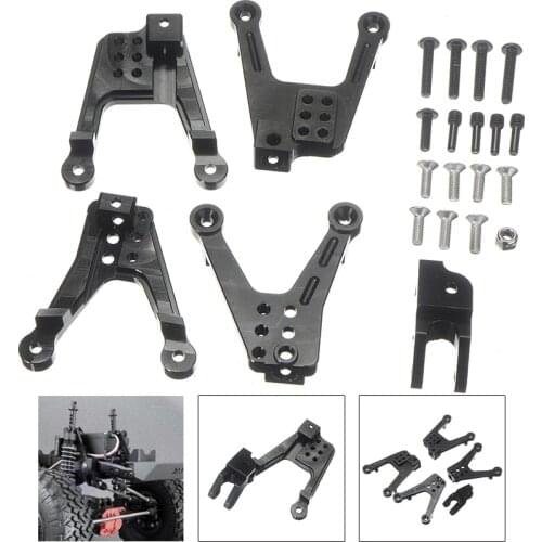 4pcs/set Alloy Metal Front & Rear Shock Tower Mount Hoops for 1/10 RC Car Axial SCX10 90046 RC Accessories