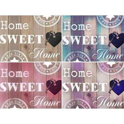 KAMY YI Text Sweet Home Diamond Painting Landscape Cross Stitch 5D Diy Embroidery Full Diamond Mosaic Home Decoration